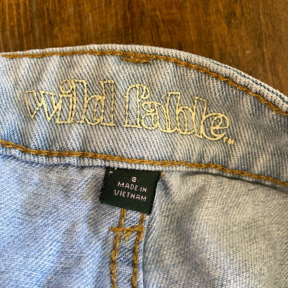 Wild Fable™ Frayed Hem High-Rise Jean Shorts - Picture 9 of 12